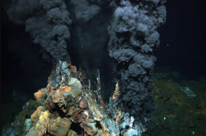 A Pacific Ocean fault line punctured by hydrothermal vents